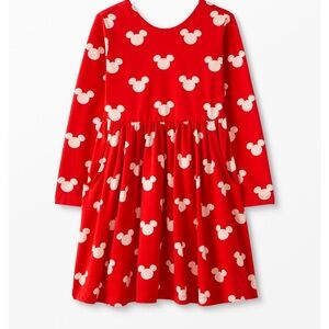 Hanna Andersson Red Dress with Mouse Pattern